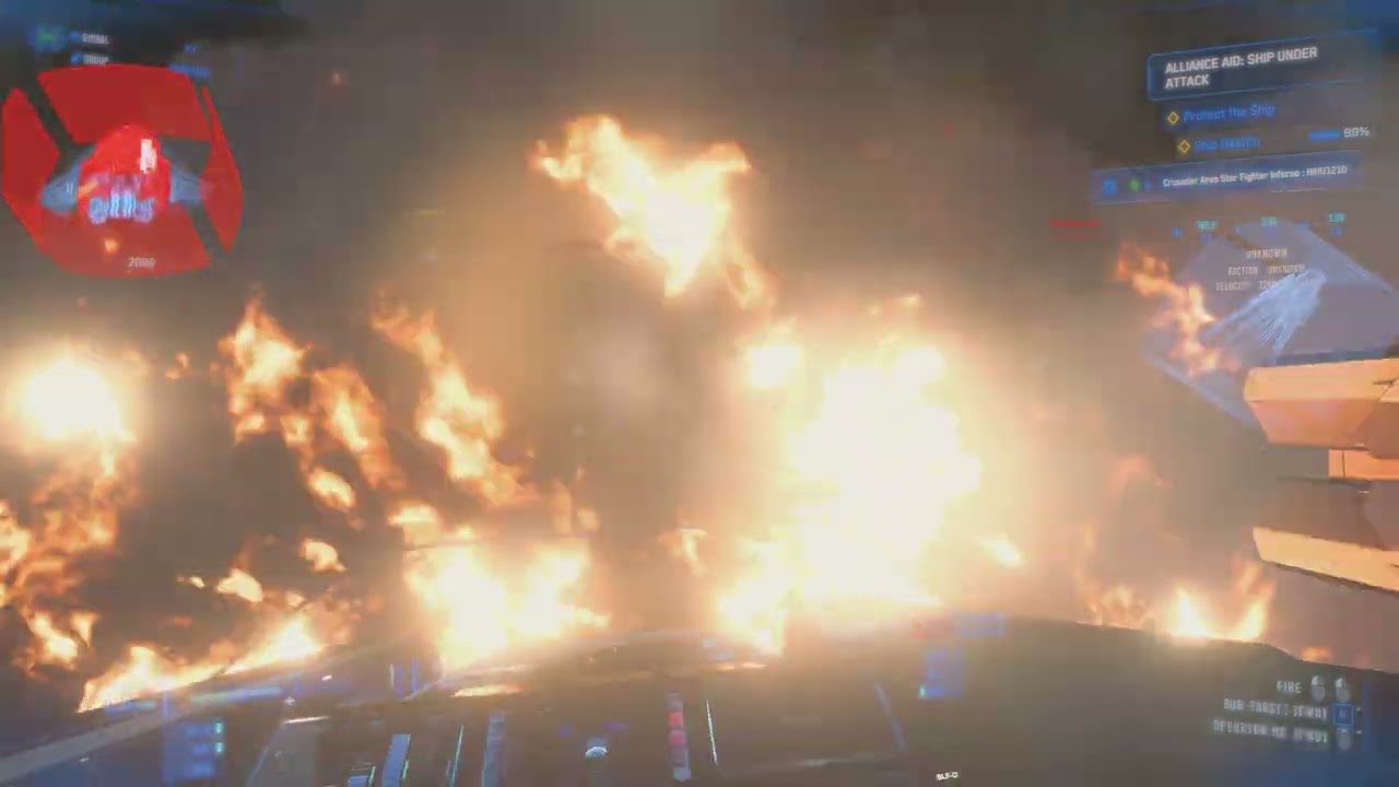 Star Citizen Alpha 4.6 - Easy 466k aUEC Alliance Aid Ship Under Attack with Ares Inferno in 10mins