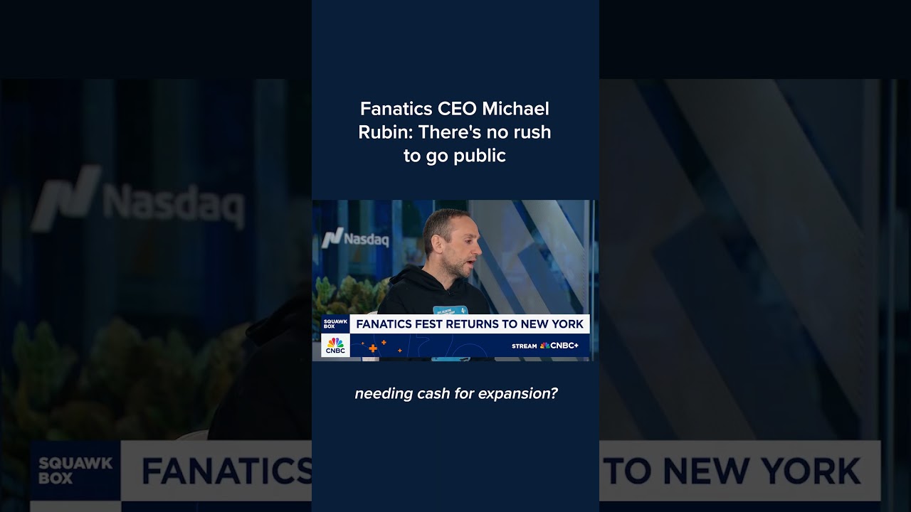 Fanatics CEO Michael Rubin: There's no rush to go public