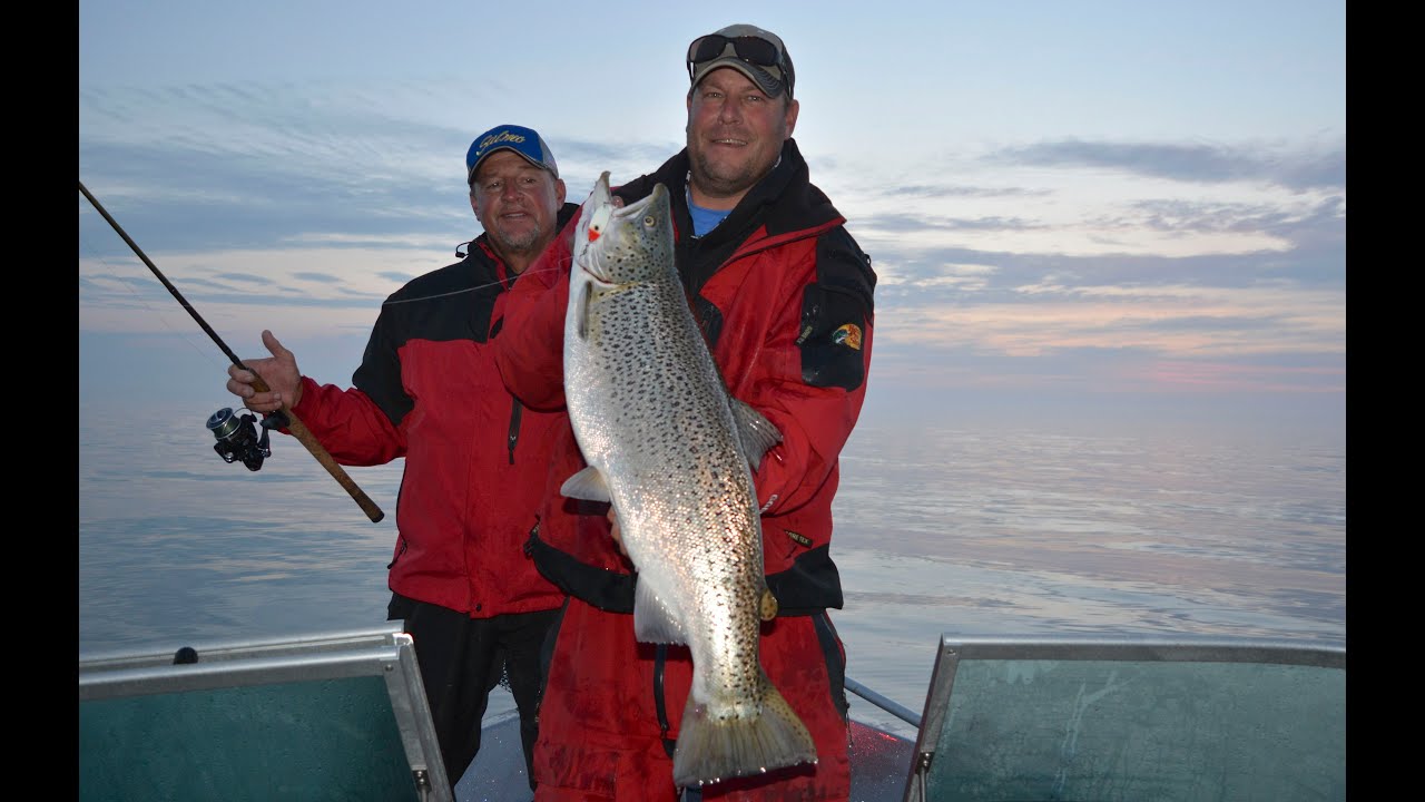 Night Fishing Salmon Lake Michigan