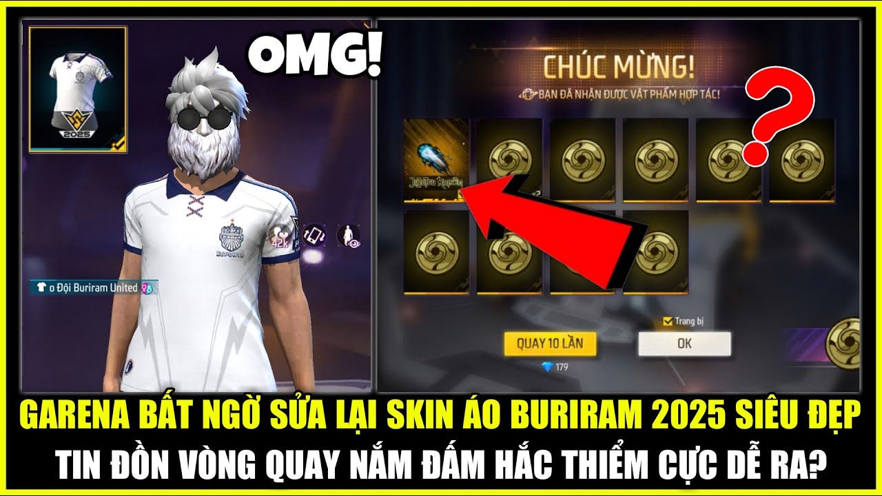 Garena Bất Ngờ Sửa Lại Áo Buriram Siêu Đẹp, Tin Đồn Vòng Quay Nắm Đấm HẮC THIỂM Dễ Trúng | Free Fire