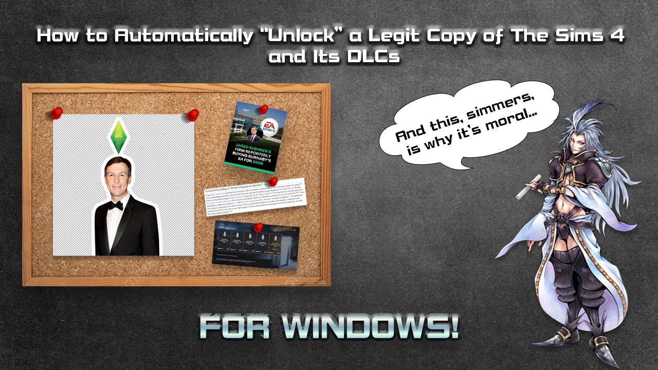 A Tutorial on How to Automatically "Unlock" Legit TS4 and the DLCs! (Leuan's TK and DLC Unlocker!)