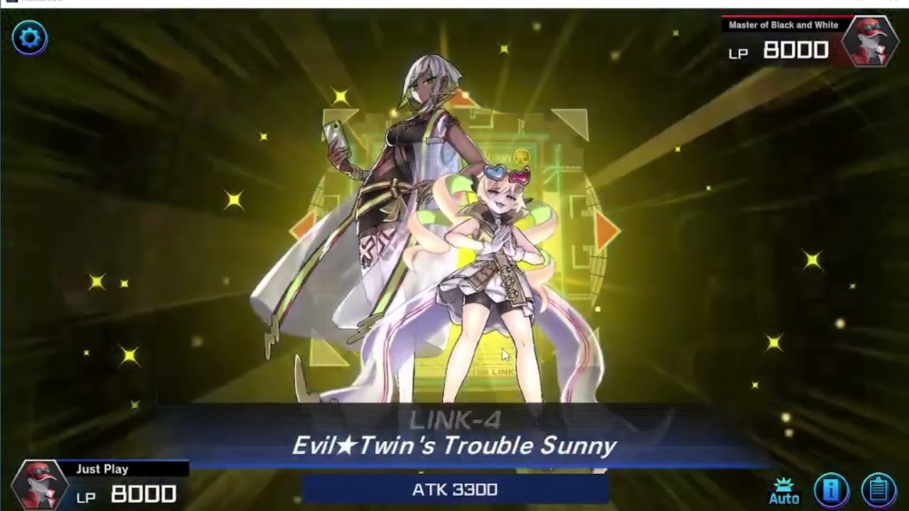 YU-GI-OH - Master Duel - Solo Mode - Tactical try deck - Evil * Twin The Kaito Pair