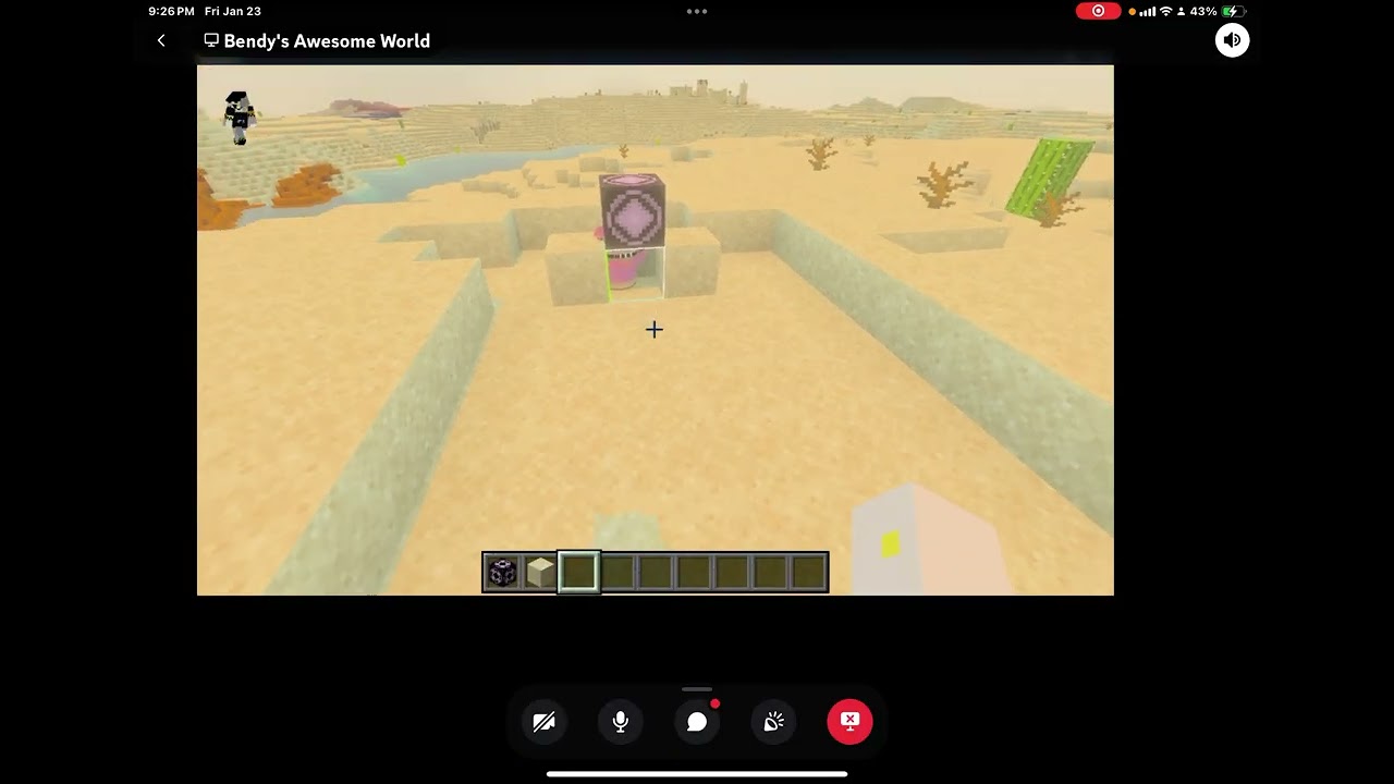 A friend play mine craft