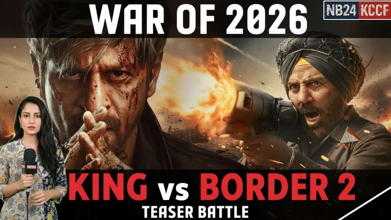 King vs Border 2 Teaser Clash 🔥 SRK vs Sunny Deol | 2026 Biggest Fight @nb24krishnacinema 