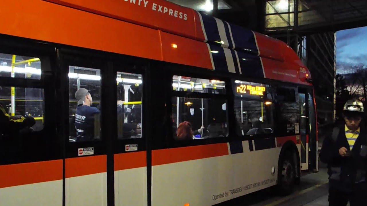 Nassau Inter County Express 2015 New Flyer XN40 "Xcelsior" CNG 1935 on the n22 @ Mineola Bus Term