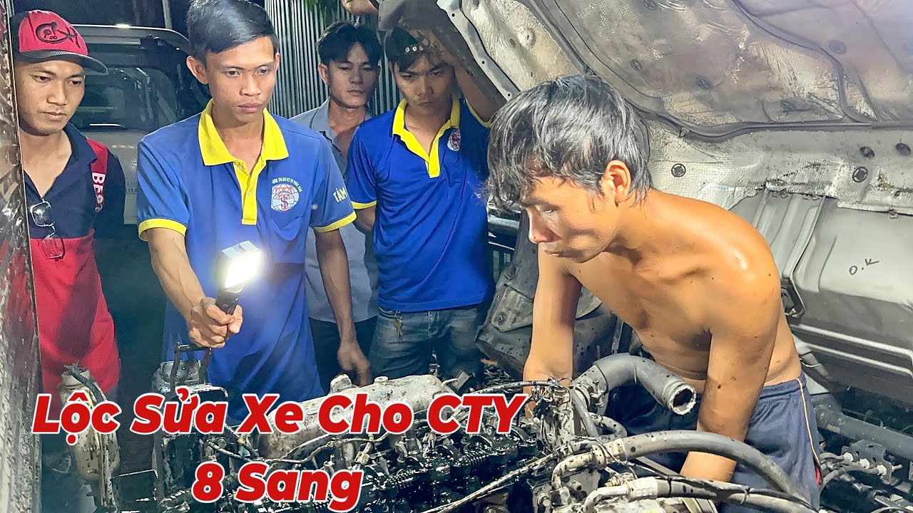Cty Vận Tải 8 Sang Cũng Tìm Đến Lộc Để Sửa Xe Tải ISUZU.