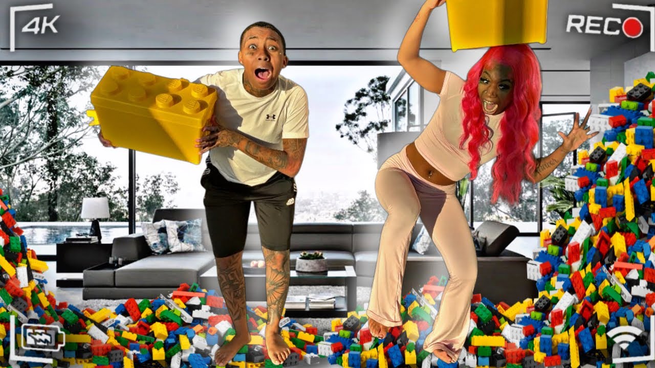 LAST TO STOP STANDING ON LEGOS WINS $1,000 ❤️