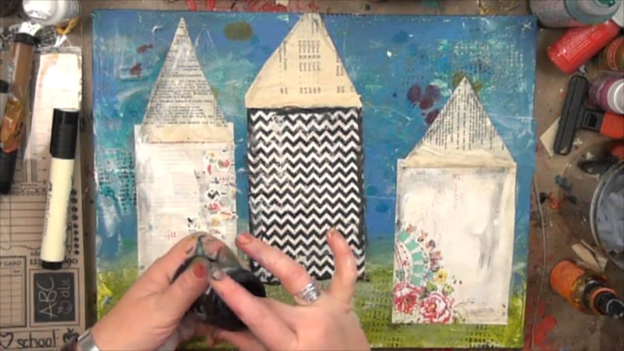 Christy Tomlinson Mixed media Collage: September kit 2012