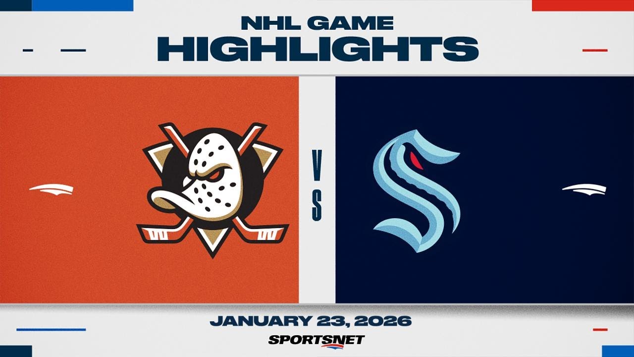 NHL Highlights | Ducks vs. Kraken - January 23, 2026