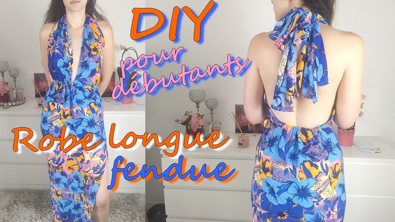 DIY coudre une robe longue fendue FACILE pour les débutants en couture