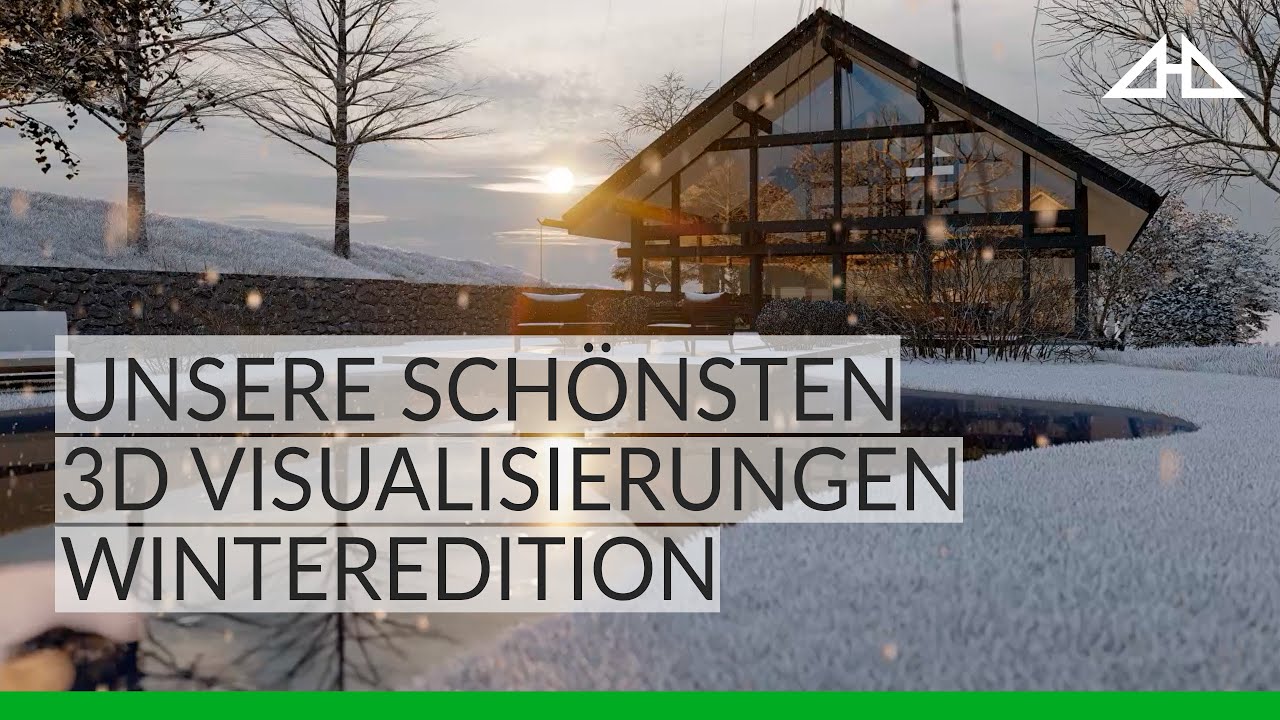 Unsere schönsten 3D Visualisierungen - Winteredition | #3dvisualisation #fachwerkhaus