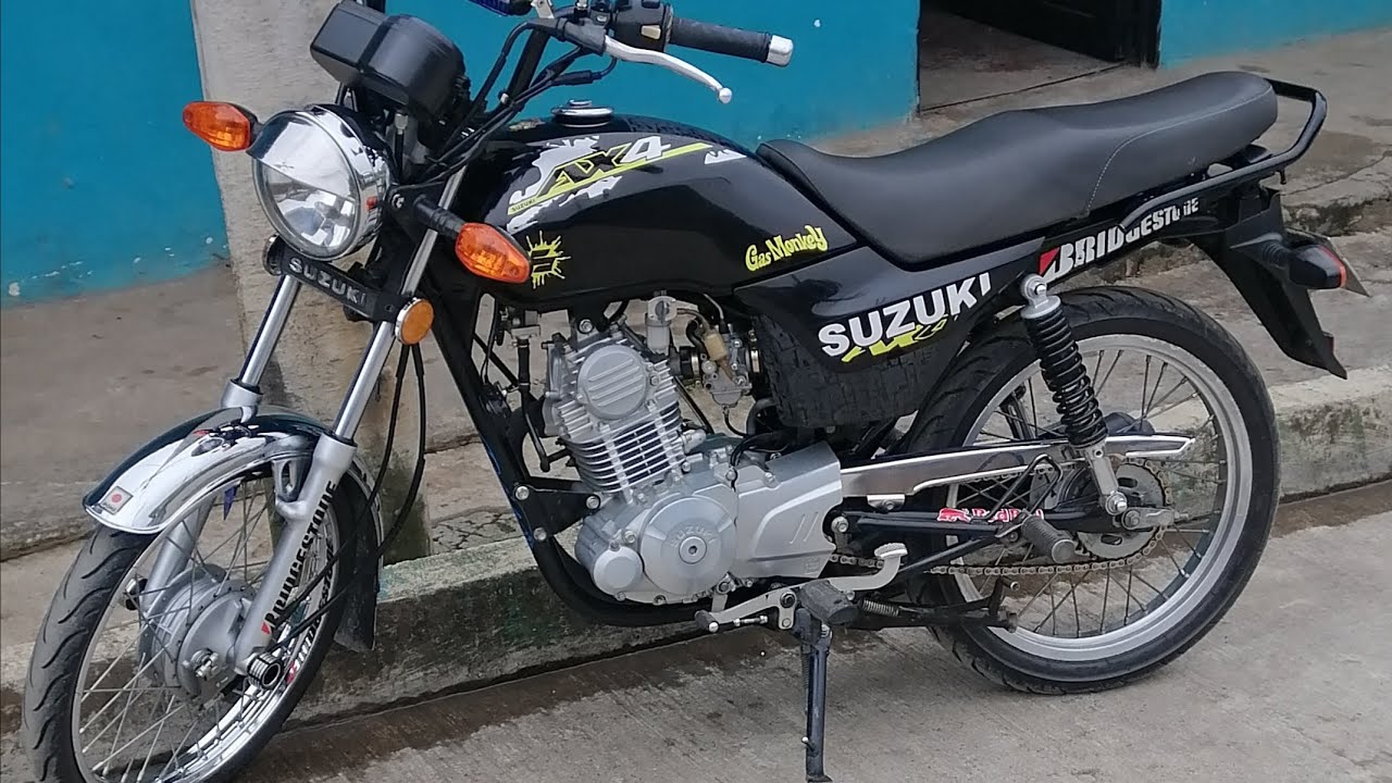 Como Cambiar Bandas y Darle Mantenimiento, de la Suzuki Ax4 Delantera y Trasera #mecanica #motos
