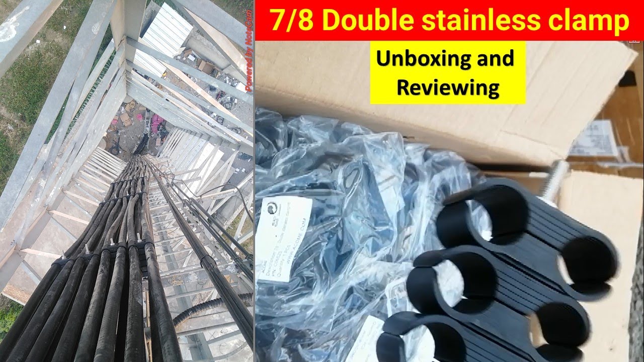 7/8 Double stainless clamp || Single cable x6 Unboxing || PK Telecommunications