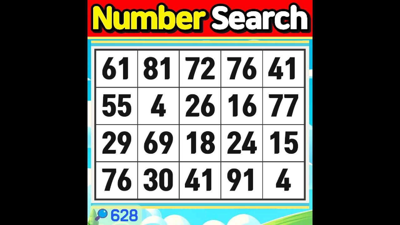 Number Search #628 Your experience and wisdom become a light for many people.【Match | brain game 】
