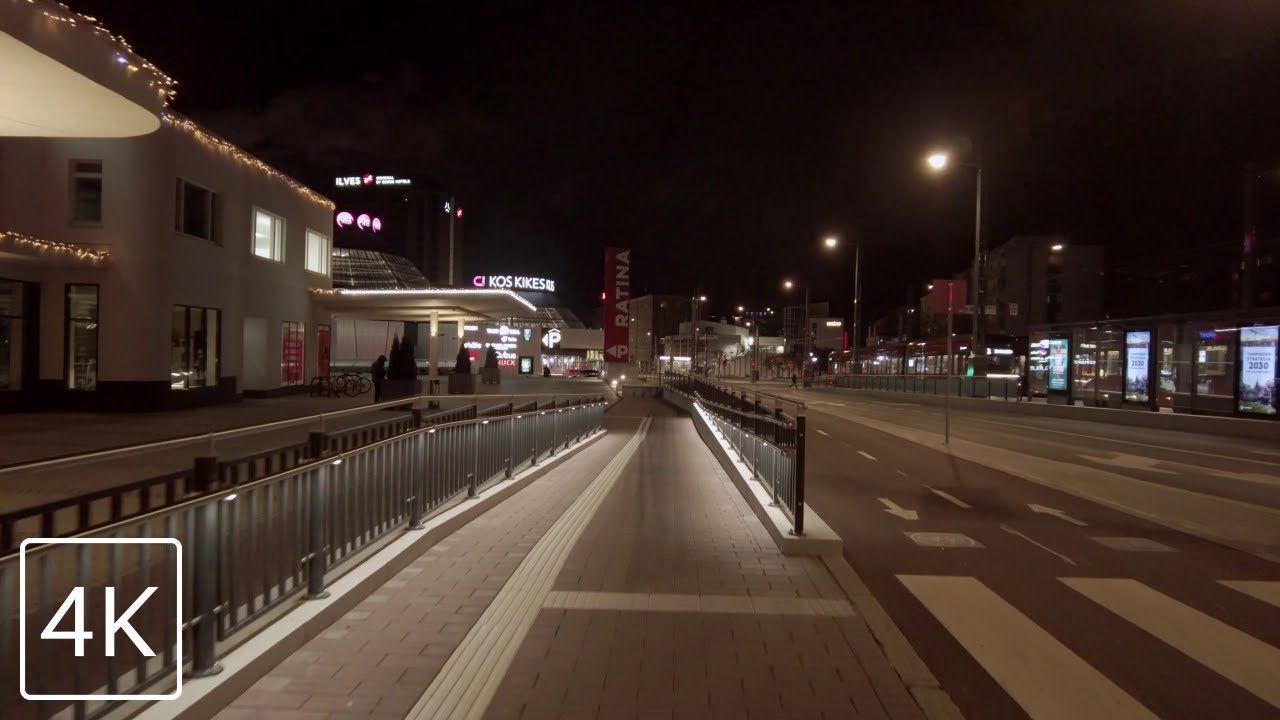 【4K】 Evening Walk at Tampere City Centre