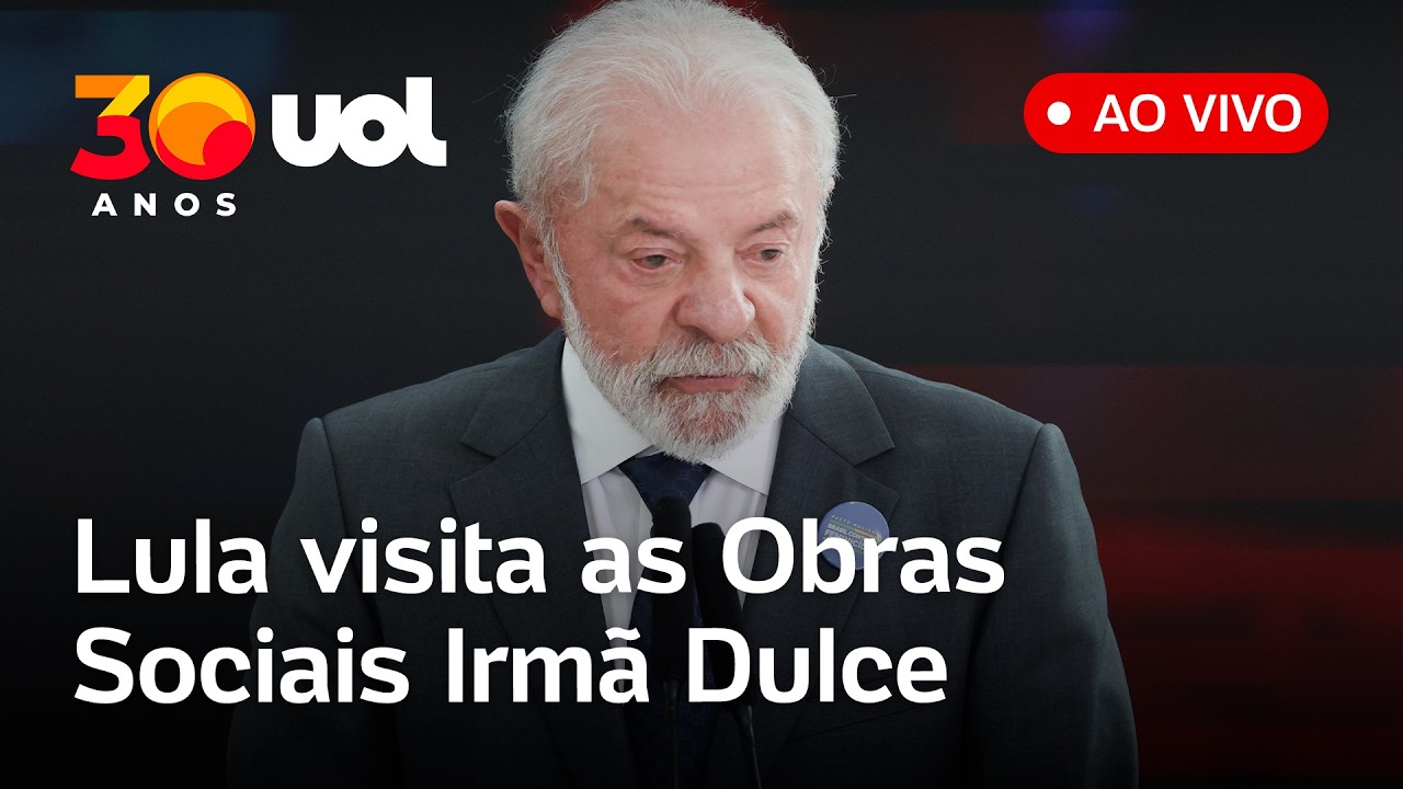 Lula visita as Obras Sociais Irmã Dulce em Salvador (BA); assista ao vivo