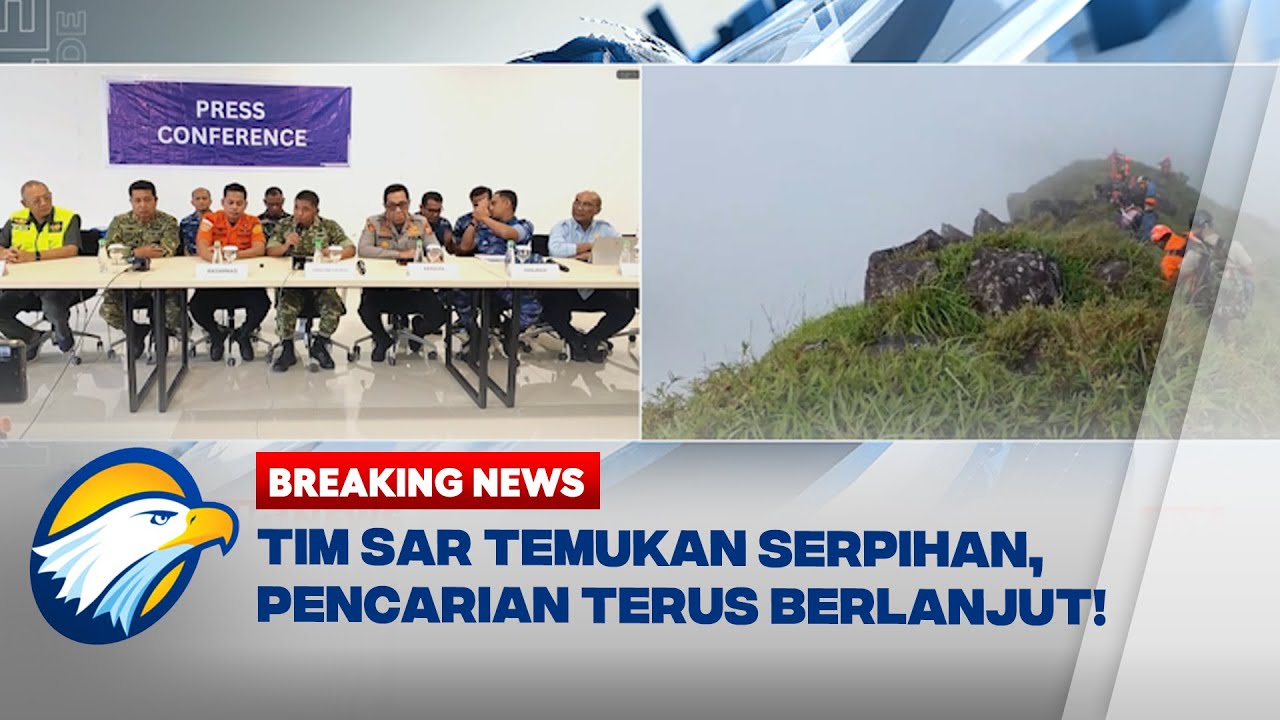 BREAKING NEWS - Press Conference Tim SAR: Serpihan Pesawat ATR 42-500 Ditemukan