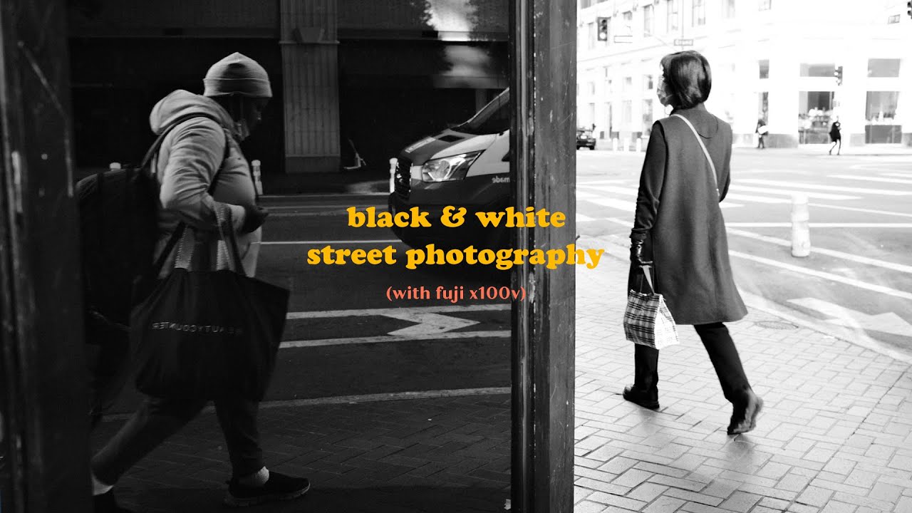 los angeles b&w street photography pov + settings (fuji x100v)