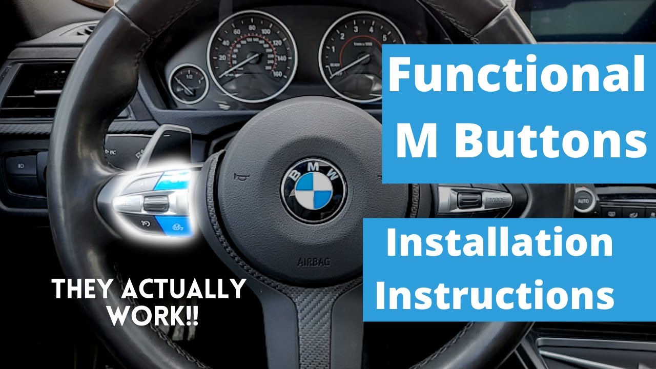 BMW F30/F series Functional M1/M2 Buttons Kit Installation