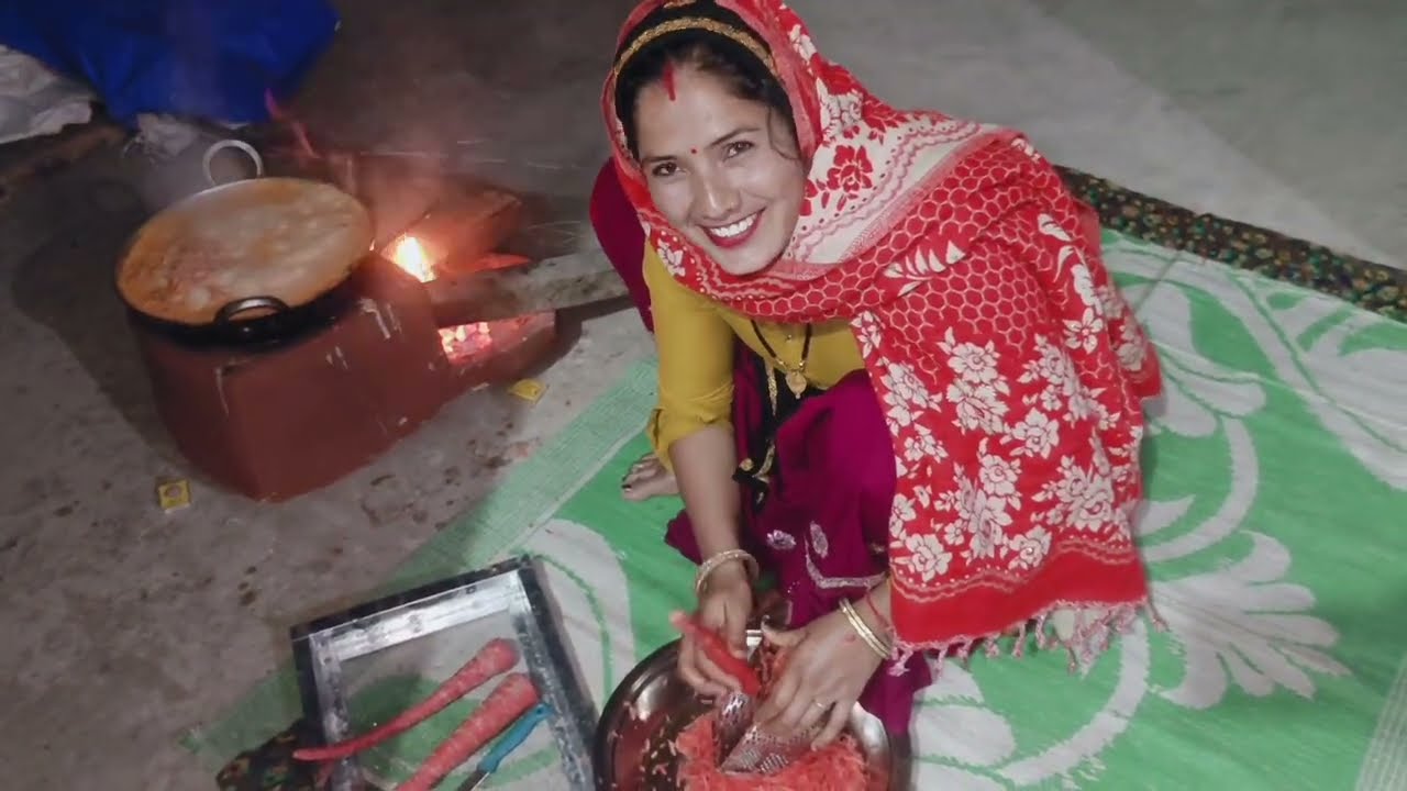 बना लिया गाजर का हलवा सुबह 5बजे से काम शुरू हो जाता है #khelukecomedy 
