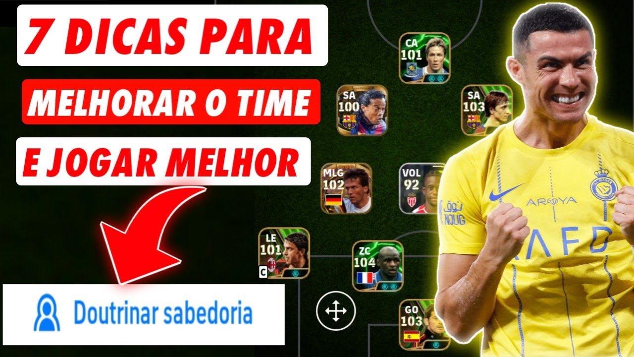 7 dicas para MELHORAR o TIME e JOGAR MELHOR no efootball 2025 mobile
