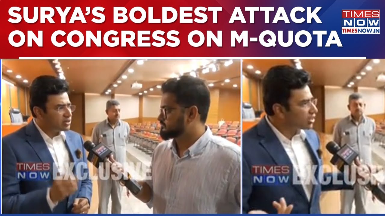 Tejasvi Surya’s Boldest Ever Attack On Congress Over M-Quota, Says 'Will Make Sure Its Rolled Back'