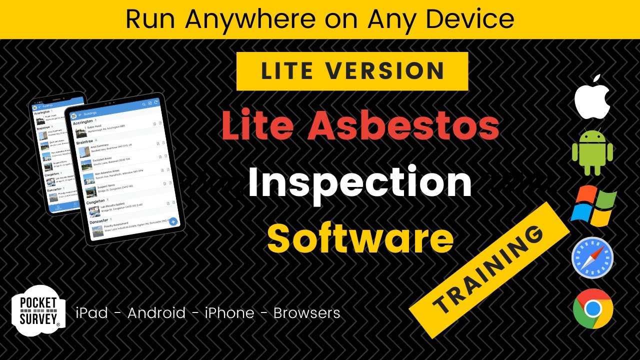 💥 Low-Cost (£25) Asbestos Inspection Training with PocketSurvey Asbestos Lite 💥 Training Video 💥