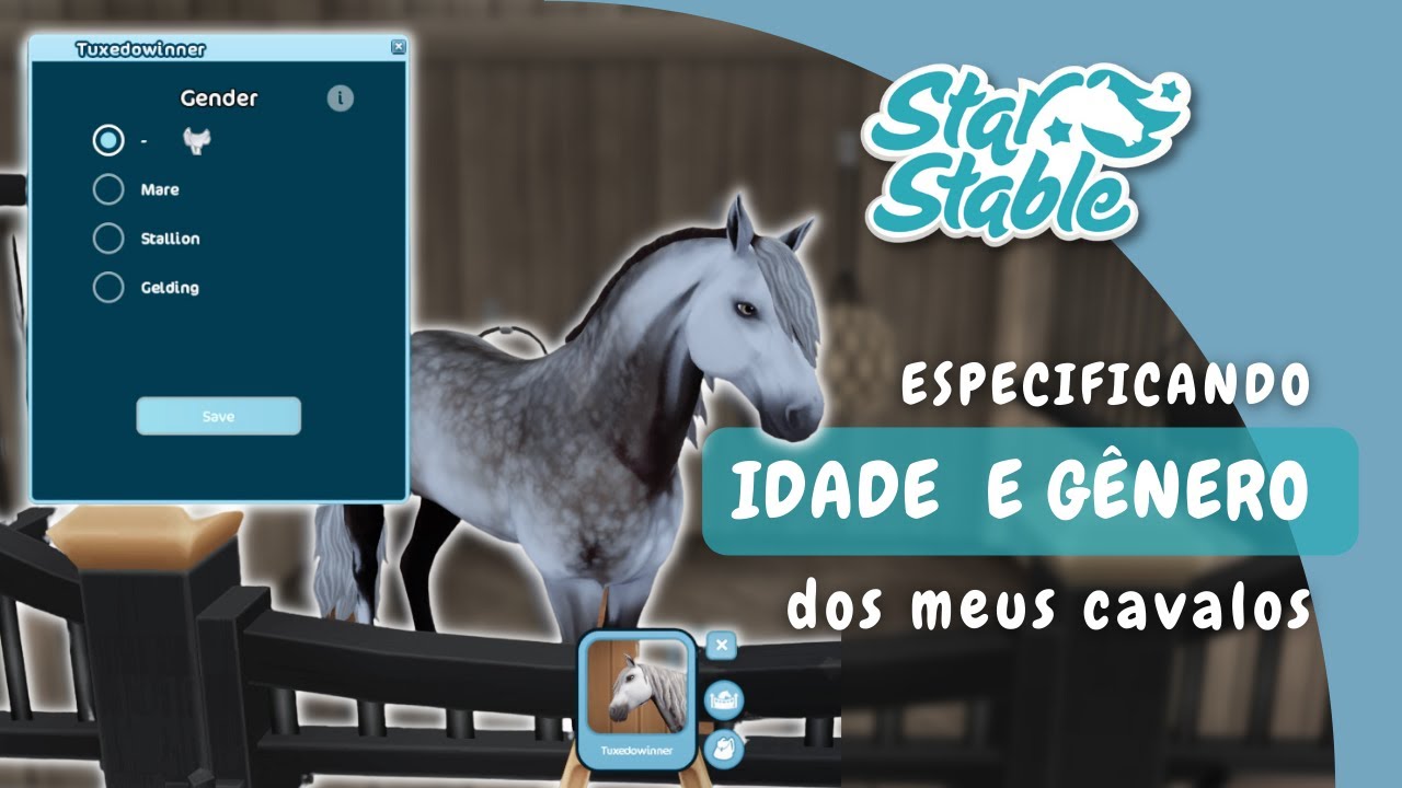 [SSO] especificando a IDADE e o GÊNERO DOS MEUS CAVALOS NO STAR STABLE ONLINE
