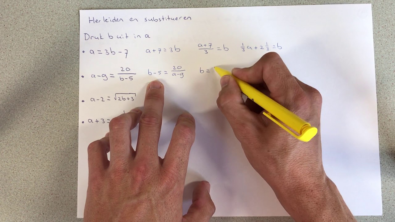 Herleiden en substitueren