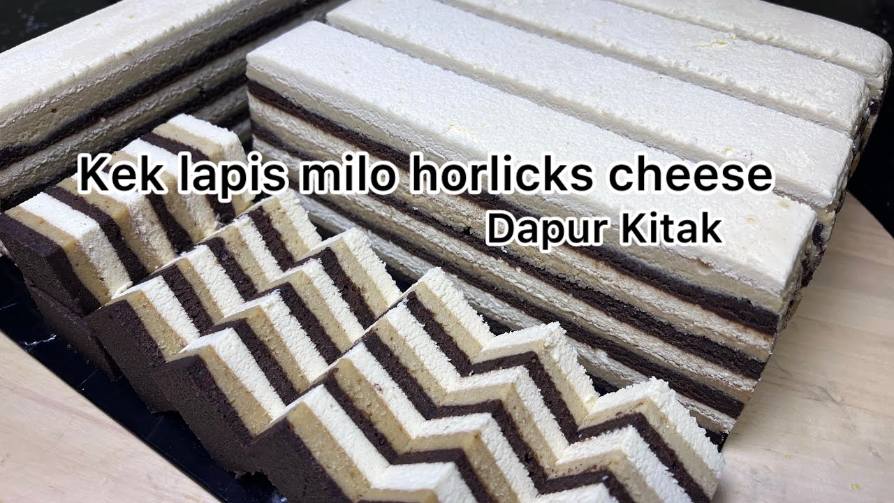 Kek lapis milo horlicks cheese