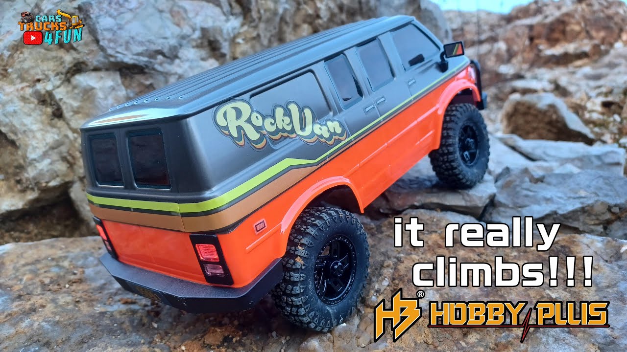 Hobby Plus 1/18 CR-18P Scale Crawler | ROCK VAN | Unboxing & First Drive | Cars Trucks 4 Fun