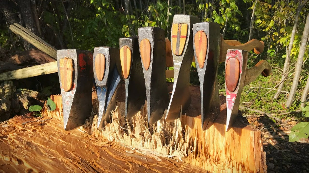 Seven-axe tree felling and processing: An axe for every task and a task for every axe