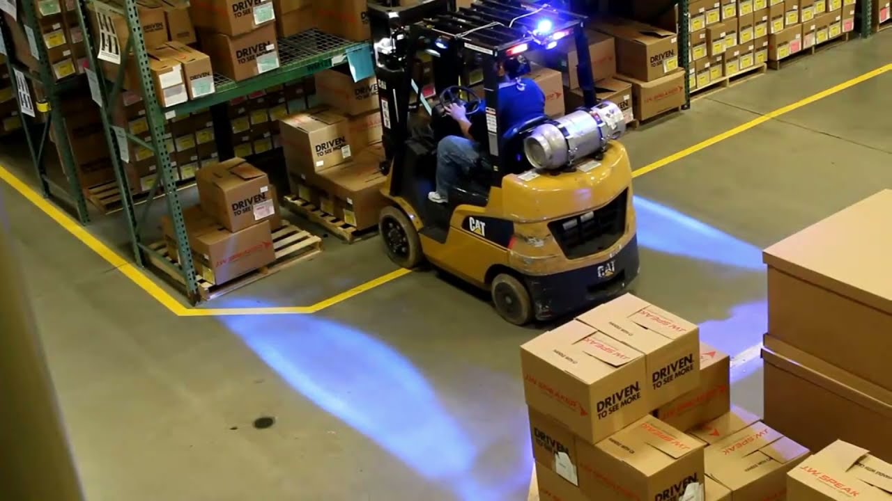 Forklift Safety: Pedestrian Warning Lights