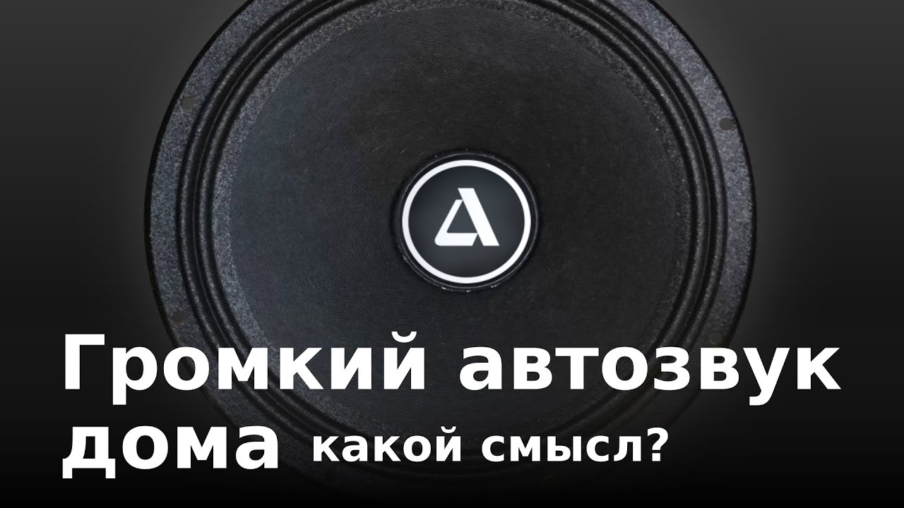 Большой громкий автомобильный динамик для дома - почему нет?