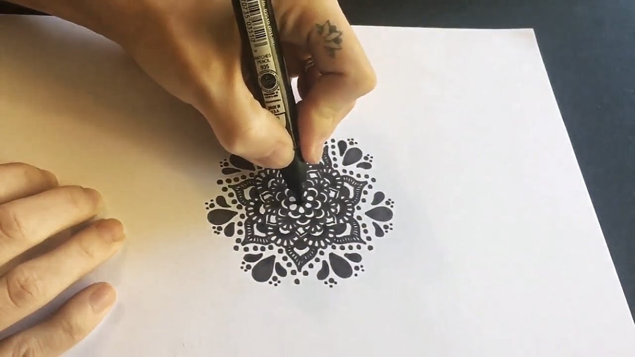 Freehand Mandala Drawing - 6 - Nicky Kumar Art