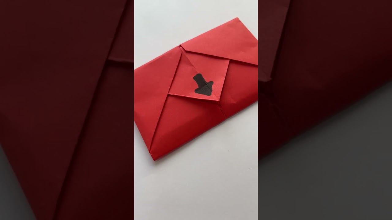 Koperta Origami | kopertę świąteczną z papieru | Świąteczne rękodzieło