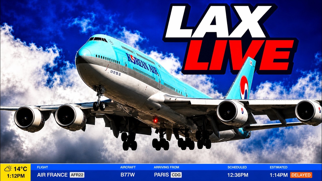 🔴 LIVE Los Angeles (LAX) — Planes Battle GUSTY WINDS! ✈️ (2/18/26)