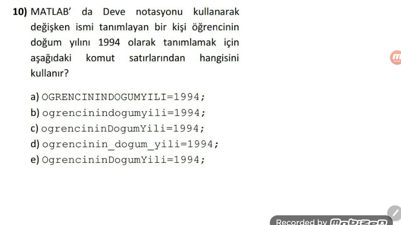 Temel MATLAB Programlama Örnekleri