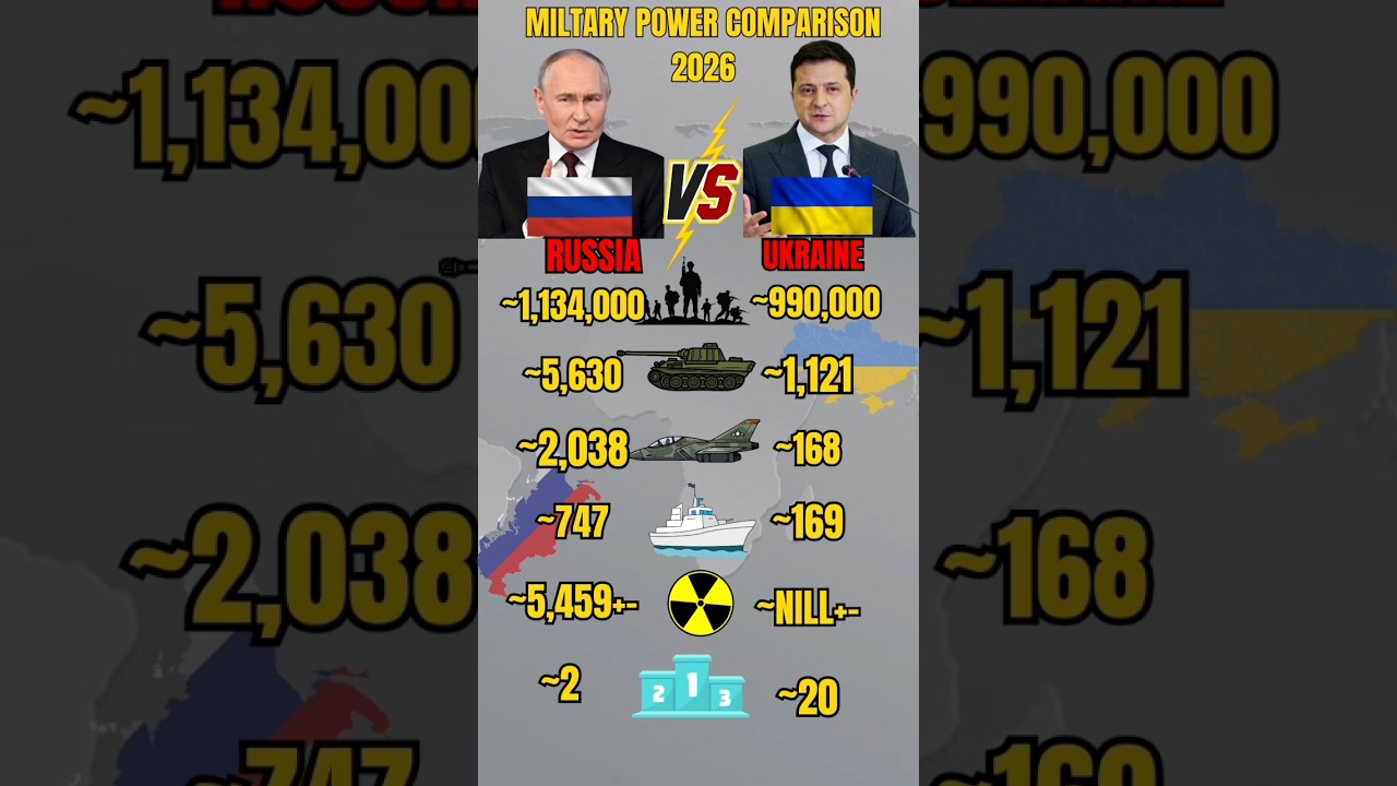 Russia vs Ukraine Military Power 2026