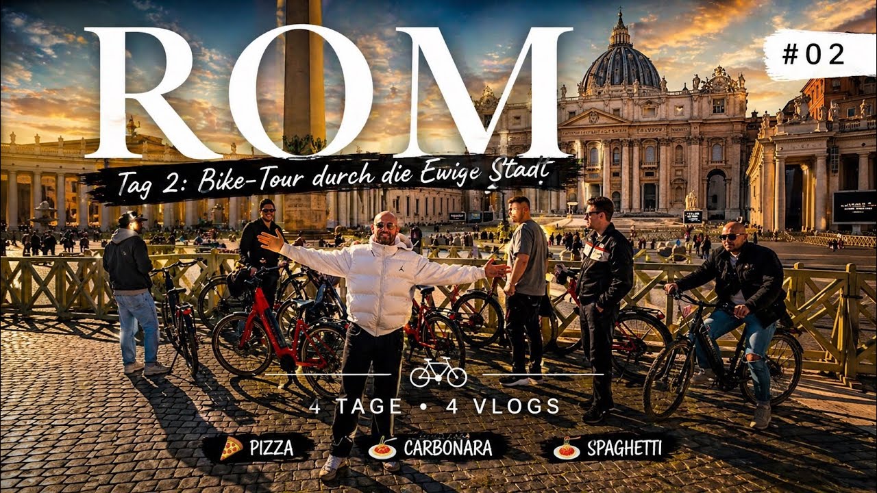 Fahrrad Tour durch Rom 🇮🇹🚲 Männertrip | Tag 2 | Vlog 2026 #rom 