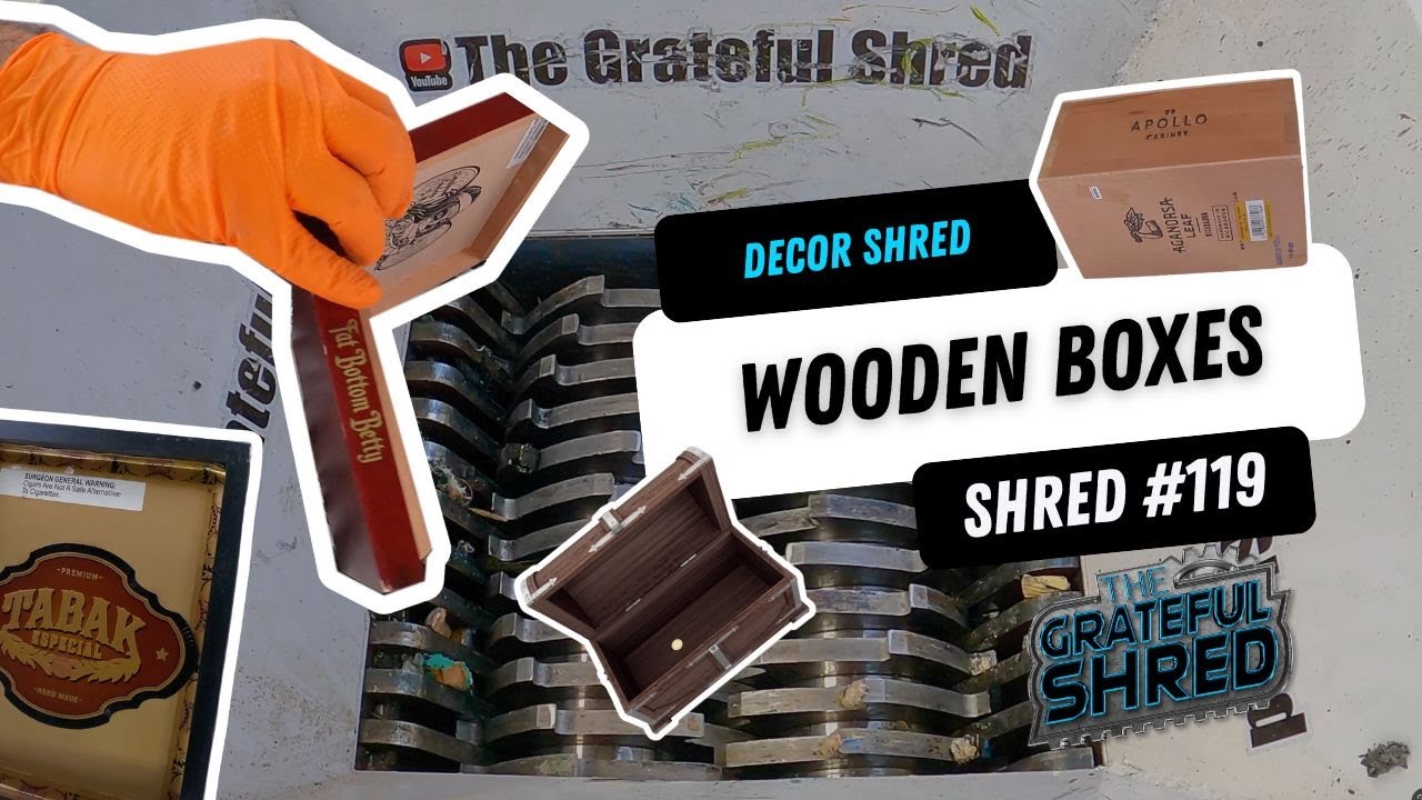 Crunchy ASMR Wooden Box Shredding