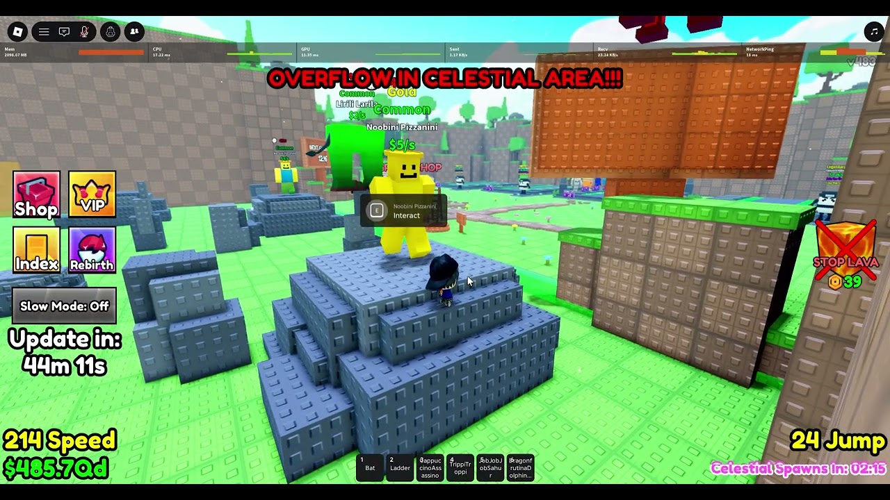 Ninjabilan23 playing #roblox #stealabrainrot #rivals #danish