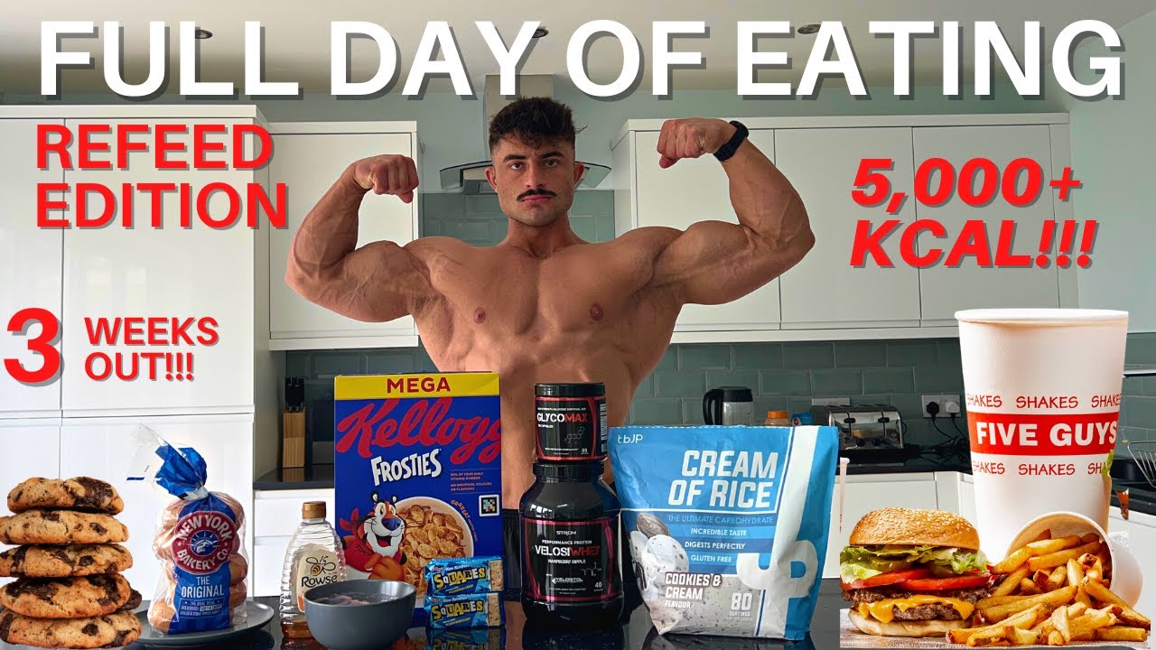WHAT I EAT ON A REFEED 3 WEEKS OUT! | PURSUING "POTENTIAL" EP.20