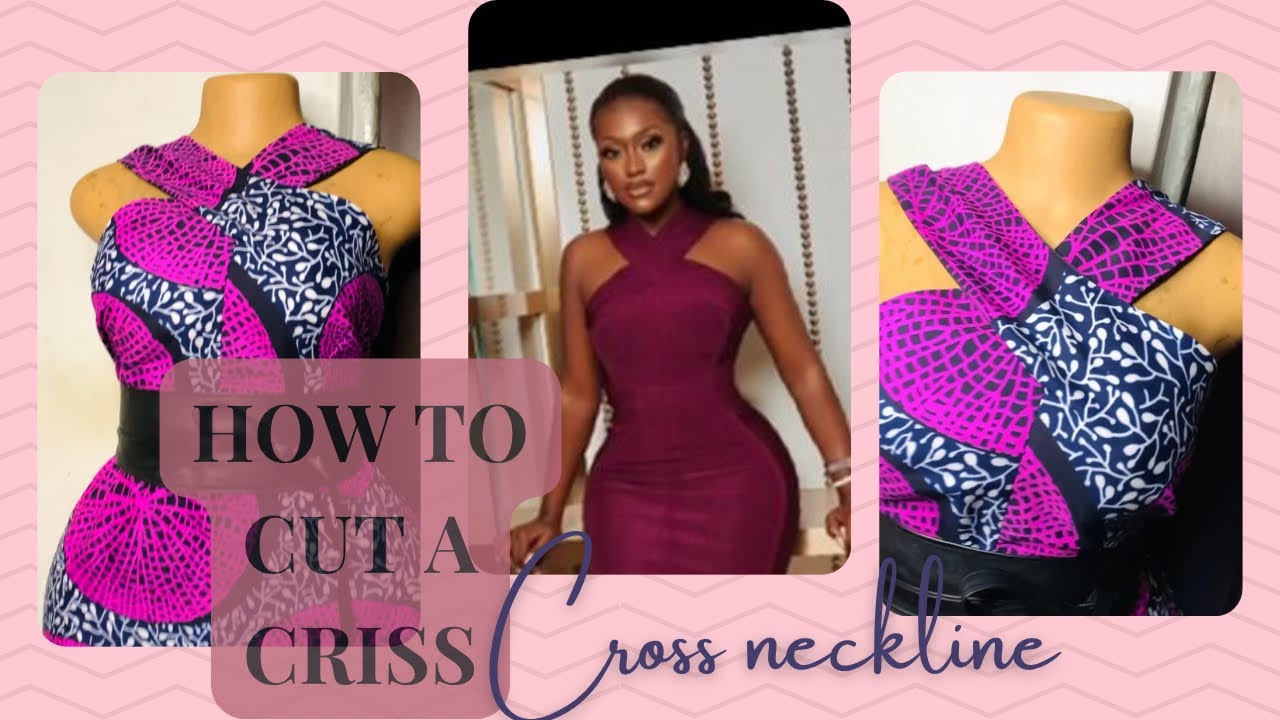 Easy|simple method |how to cut a criss cross neckline #sewingtutorial #fashion #sewing