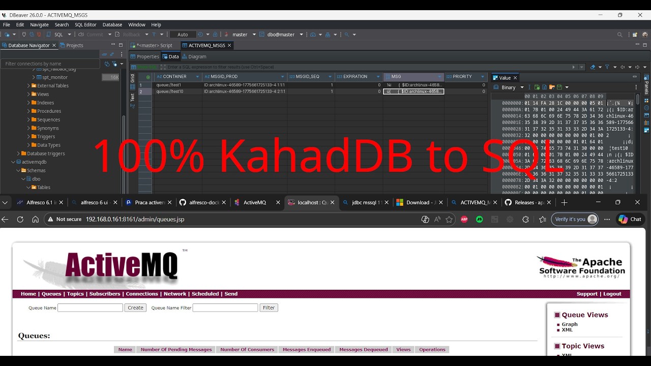 log.111 KSeF awaria w Alfresco. KahaDb 100% pełne w Apache ActiveMQ. Migracja do ORA MSSQL BLOB - 8D