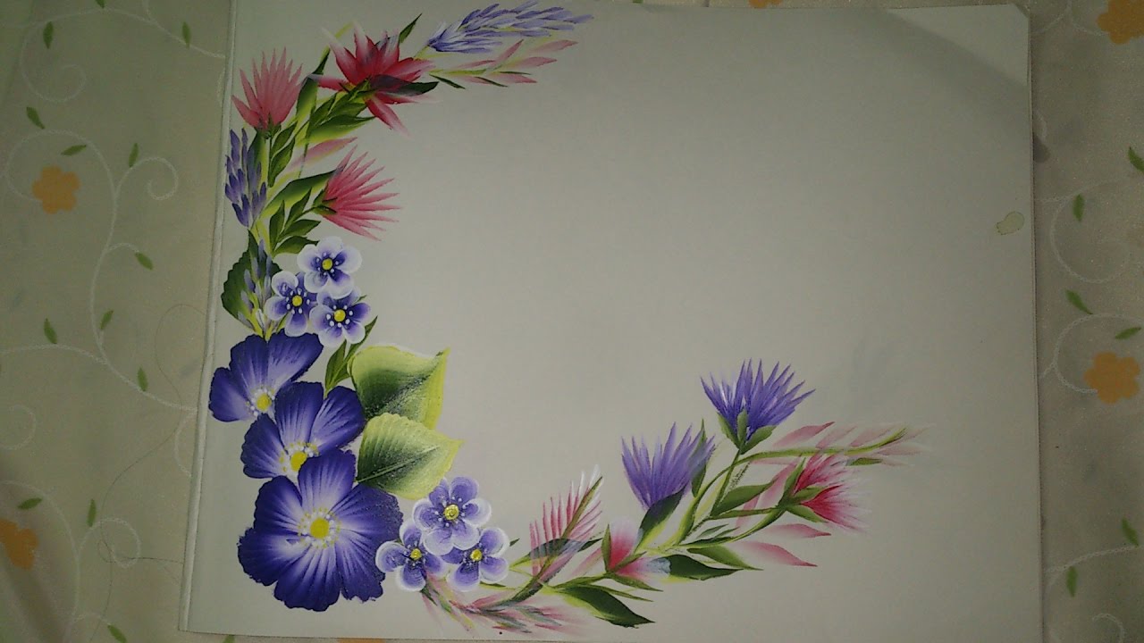 One stroke painting for beginners. One stroke painting techniques with English subtitles