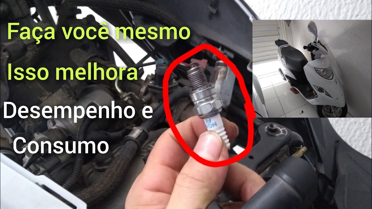 Como remover, limpar ou trocar, VELA de ignição da Burgman 125.