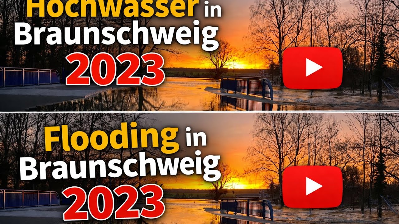 Hochwasser in Braunschweig - Flooding in Braunschweig