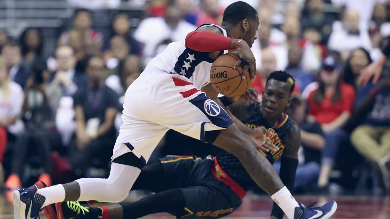 John Wall Takes Over With Crossovers and Dunks! Hawks vs Wizards Game 2