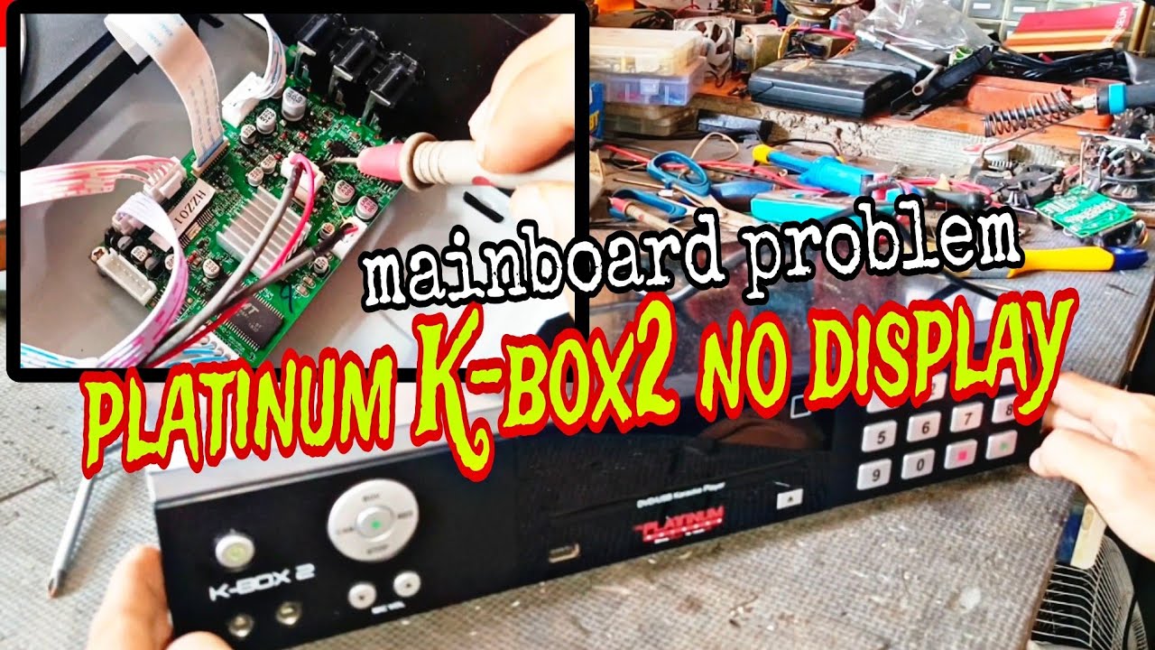 platinum k-box 2 dvd player no display pero may power paano ayusin?